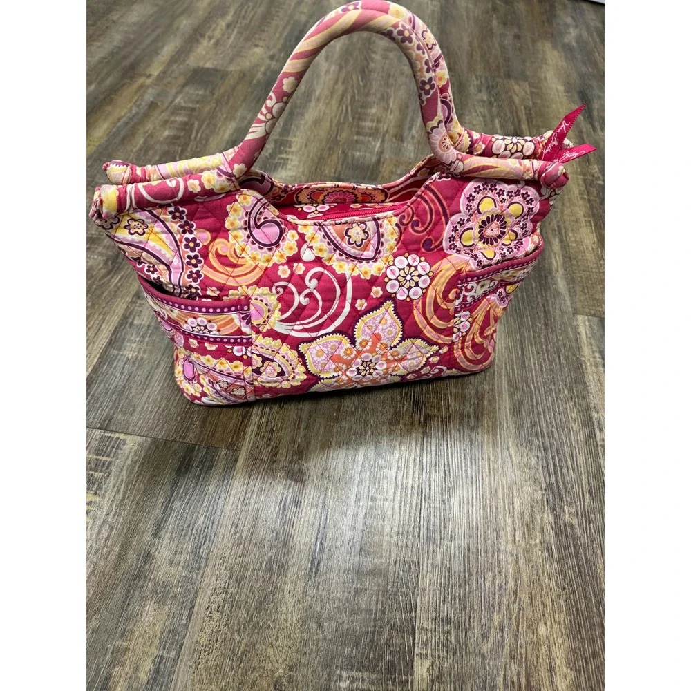 Vera Bradley Raspberry Paisley Little Betsy Tote Shoulder Fizz Gabby Handbag